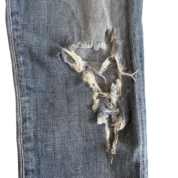 Citizens of Humanity Women's 26 DIstressed Rocket Mid Rise Crop Skinny Jeans - Picture 6 of 14